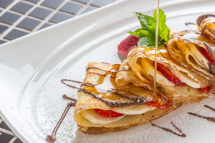 Lavo Restaurant Nutella crepes